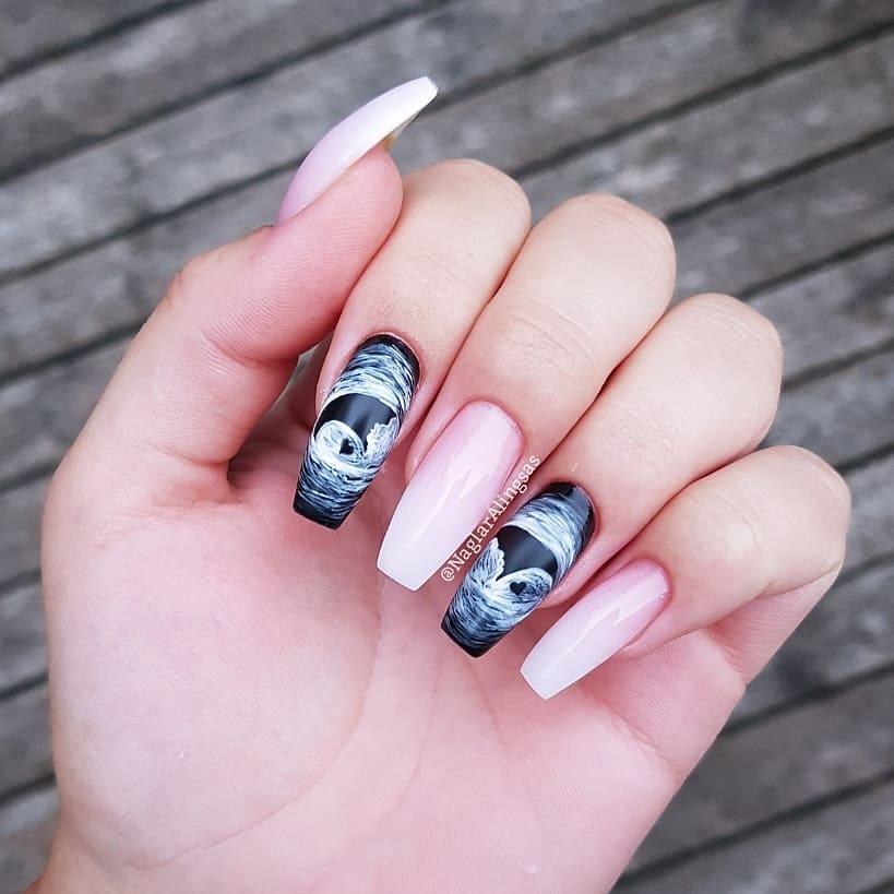 sonogram nail art