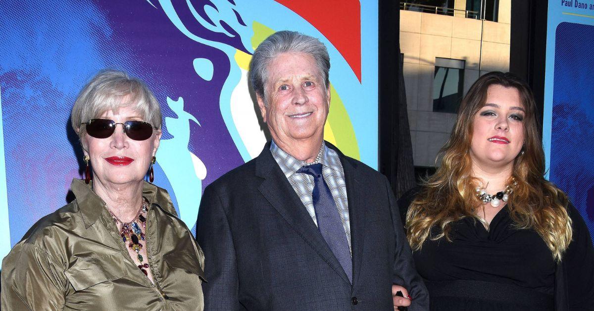 Brian Wilson with his family at the premiere of 'Love & Mercy.'
