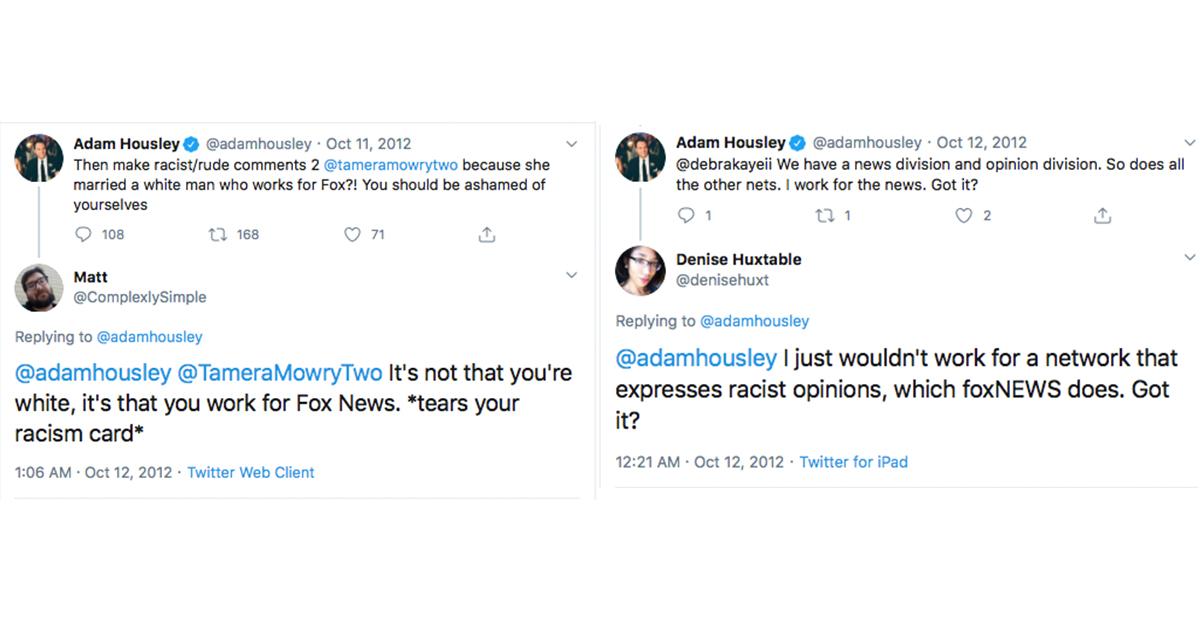 tweets is adam housley racist