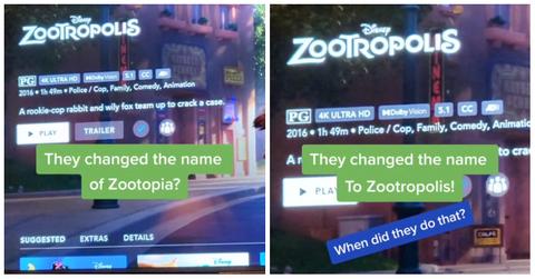 TikToker @feeheelee recently learned that Europe changed the title of 'Zootopia' to 'Zootropolis.'