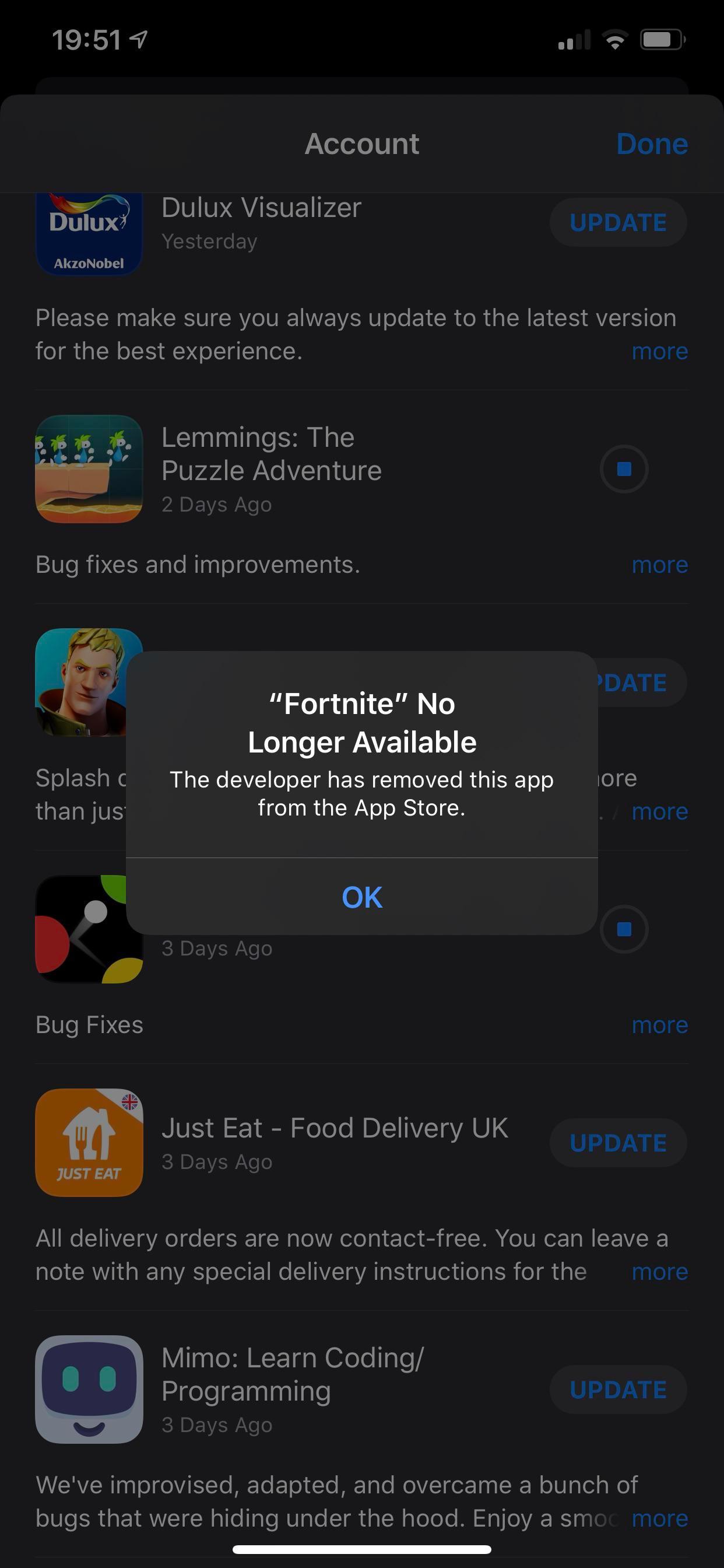 Fortnite Removed From Apple App Store Over Policy Violations