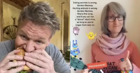 gordon ramsay and vegan teacher