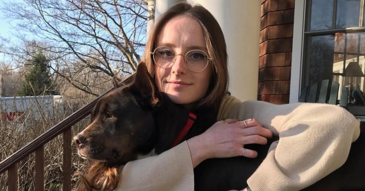 Charlotte Bennett with her dog