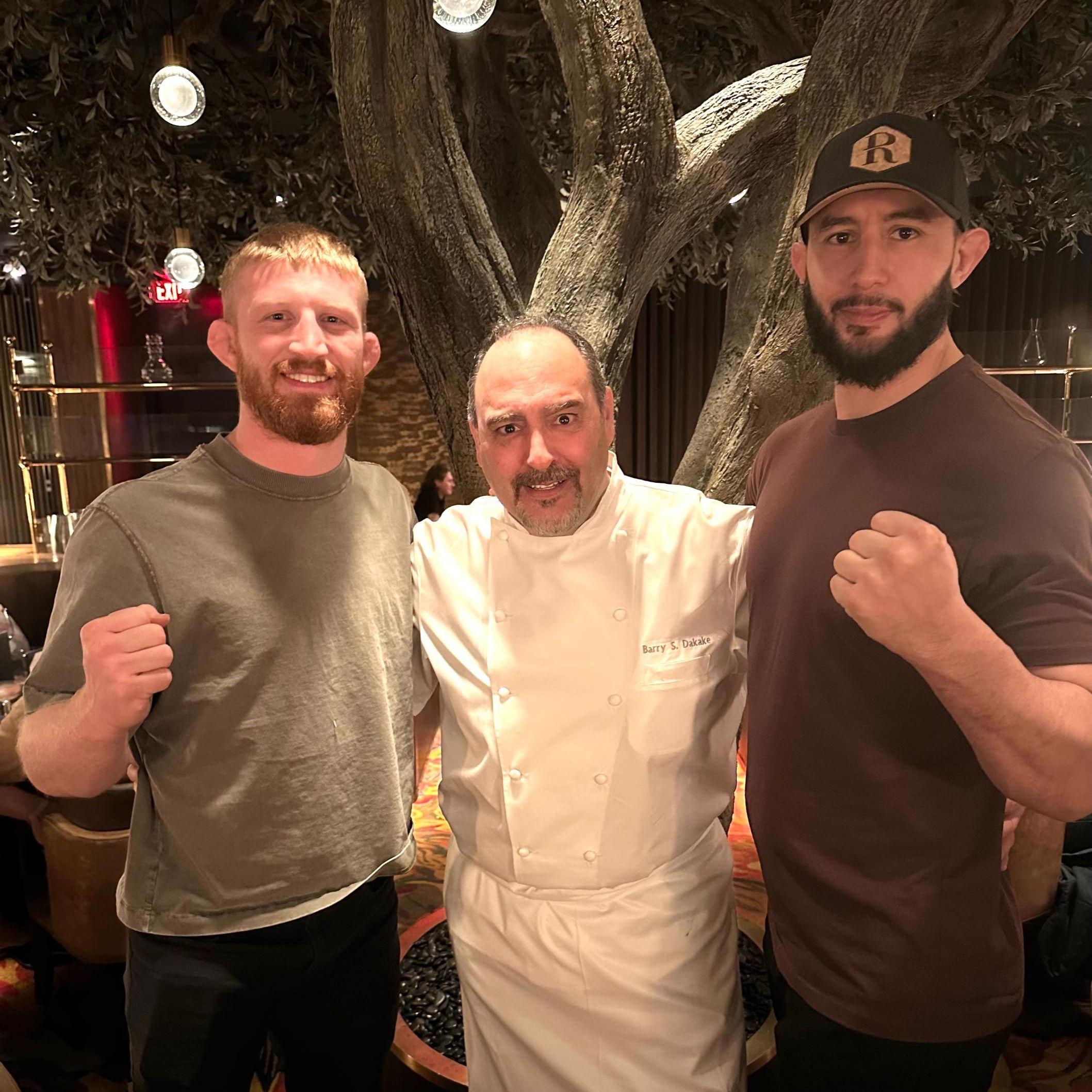 chef barry s dakake ufc fighters bo nickal dominick reyes barrys downtown prime