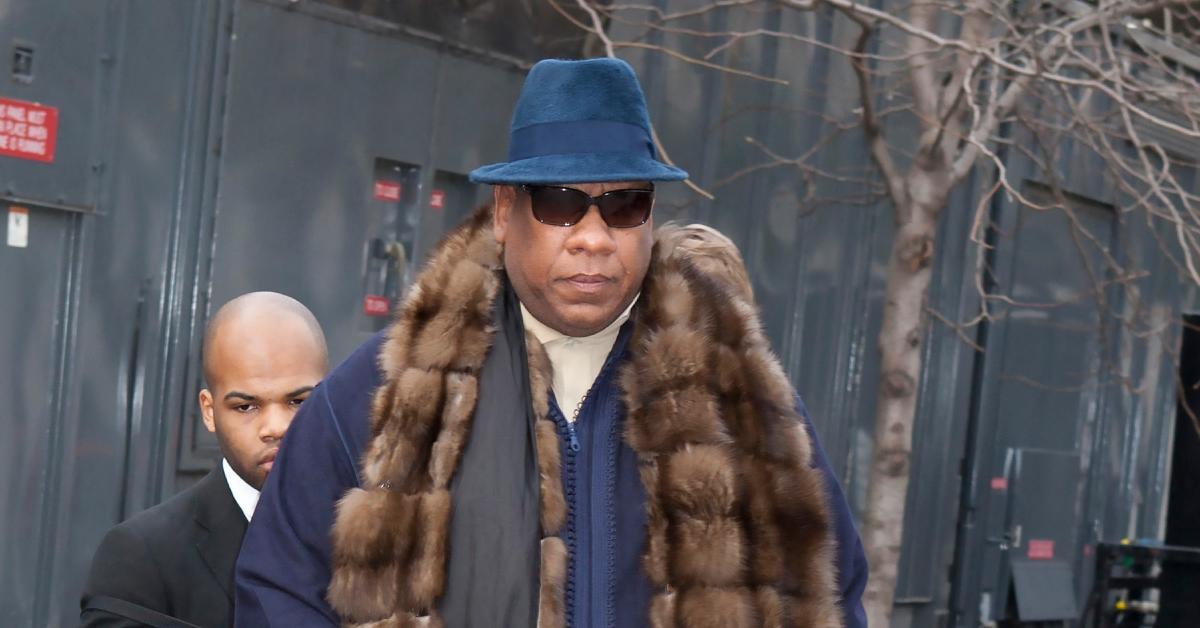 Andre Leon Talley walking outside