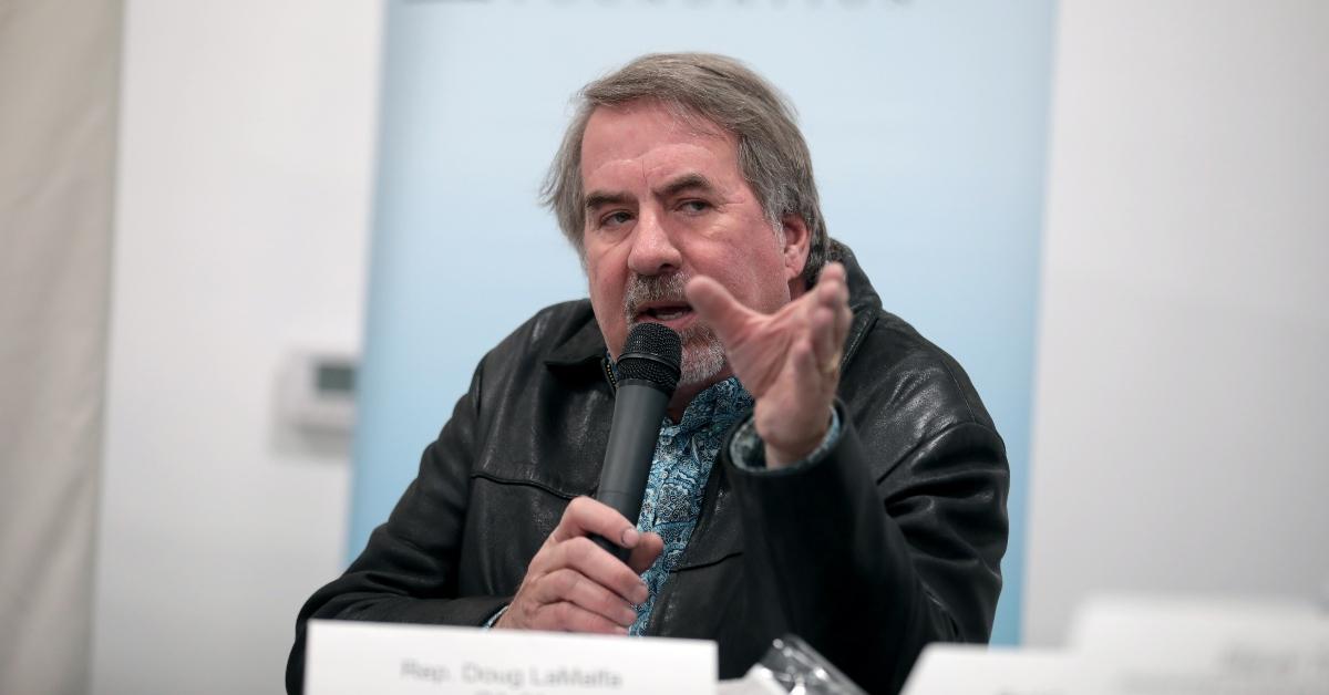 U.S. Congressman Doug LaMalfa speaking with attendees at an event hosted by the Western Caucus at TYR Tactical in Peoria, Ariz.