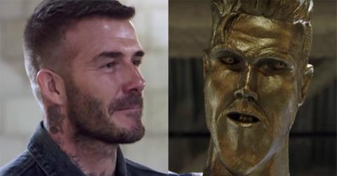 beckham horrifble statue