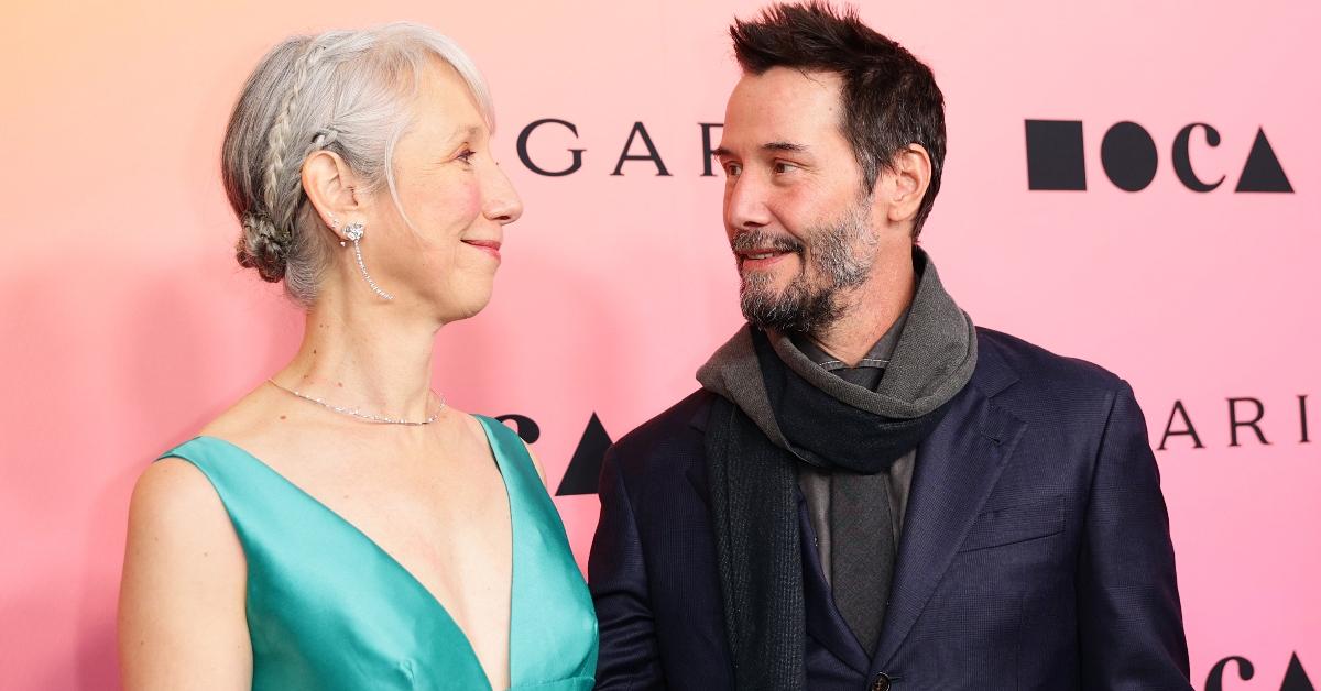 Alexandra Grant looks at longtime partner Keanu Reeves