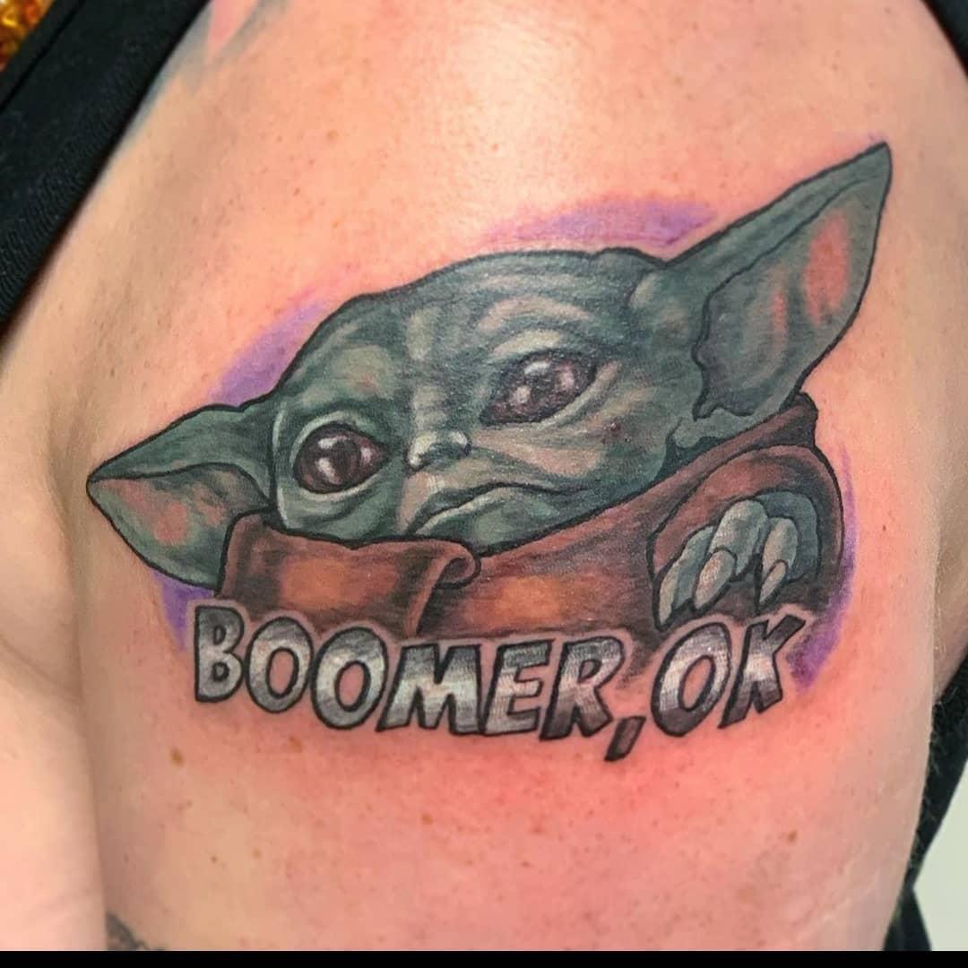 Guy Who Got New York 'Baby Yoda' Meme Tattoo Explains Why He Did It