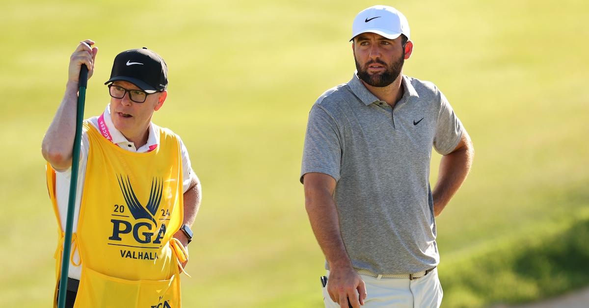 Scottie Scheffler and Brad Payne at the PGA Championship