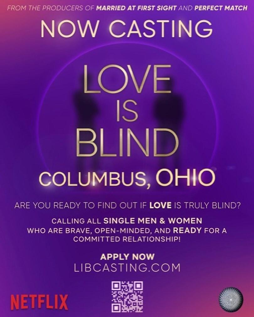 'Love Is Blind' casting flyer