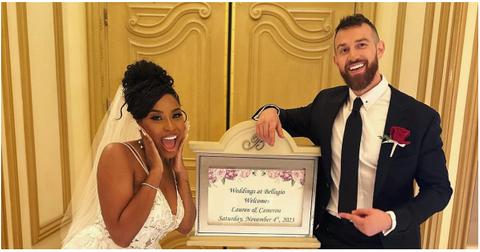 (l-r): Lauren and Cameron at their vow renewal