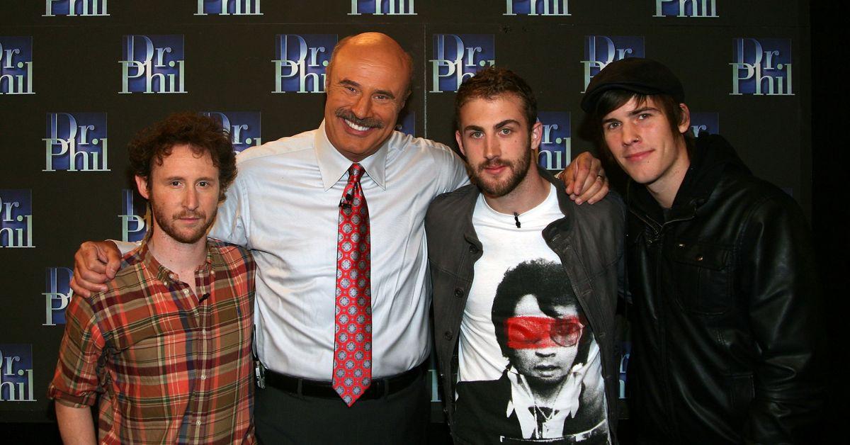 Mike Einziger, Dr. Phil McGraw, Jordan McGraw, and Zachary Merrick