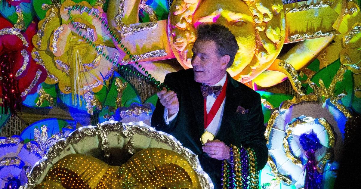 Bryan Cranston hands out Mardi Gras beads in New Orleans 2020