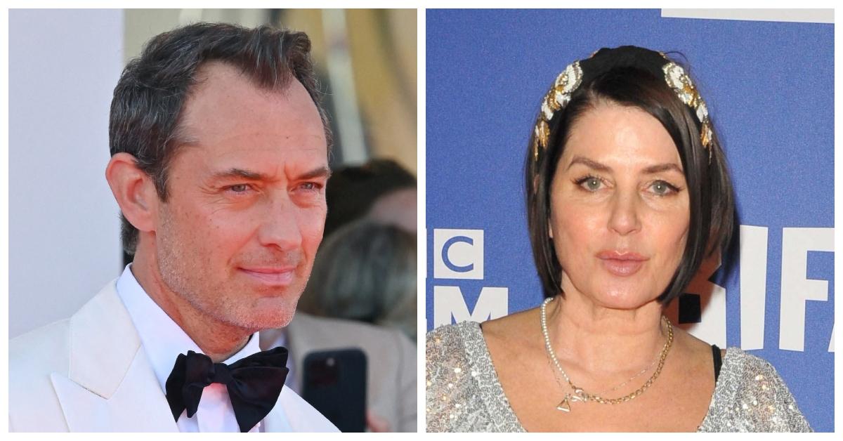 Jude Law (L) and Sadie Frost (R)