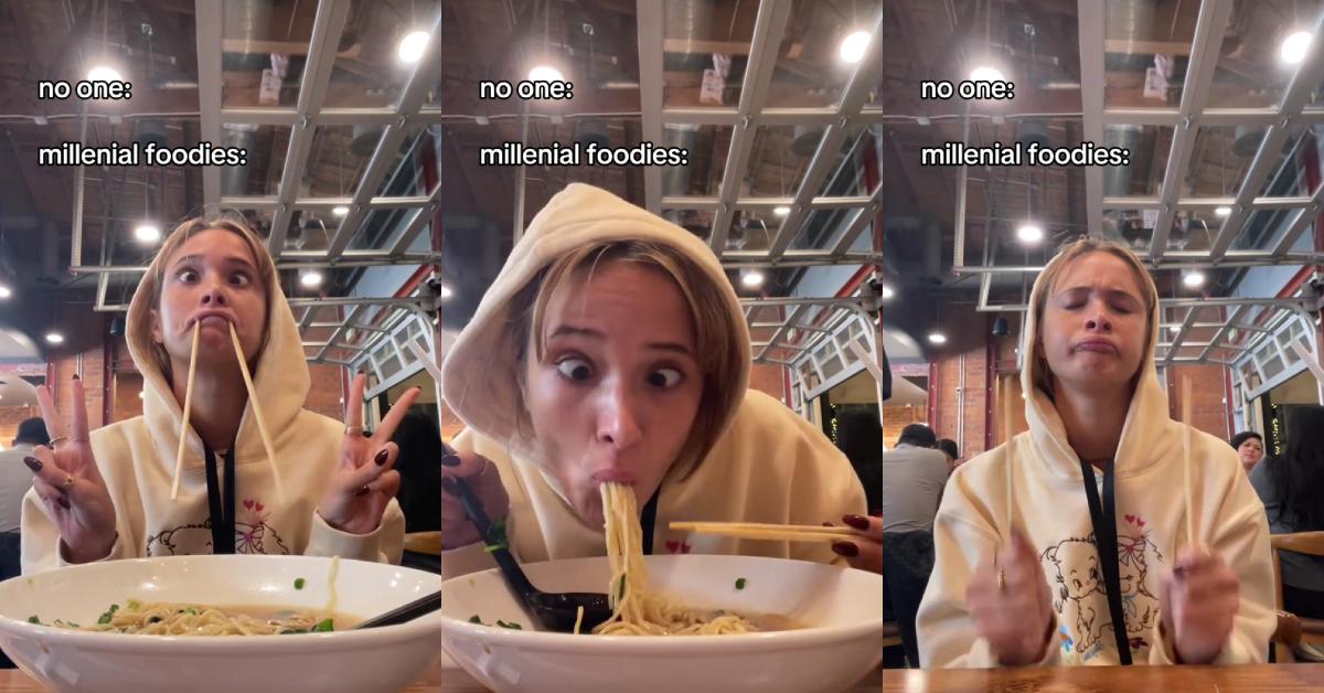 Woman Parodies Millennials Eating Food and It’s on the Money