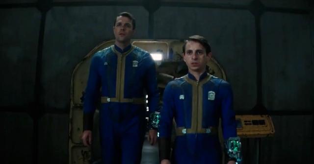 Norm and Chet entering Vault 32 in 'Fallout'