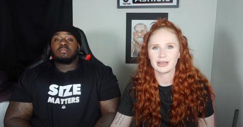 Ashley Elliott and her husband recording a YouTube.