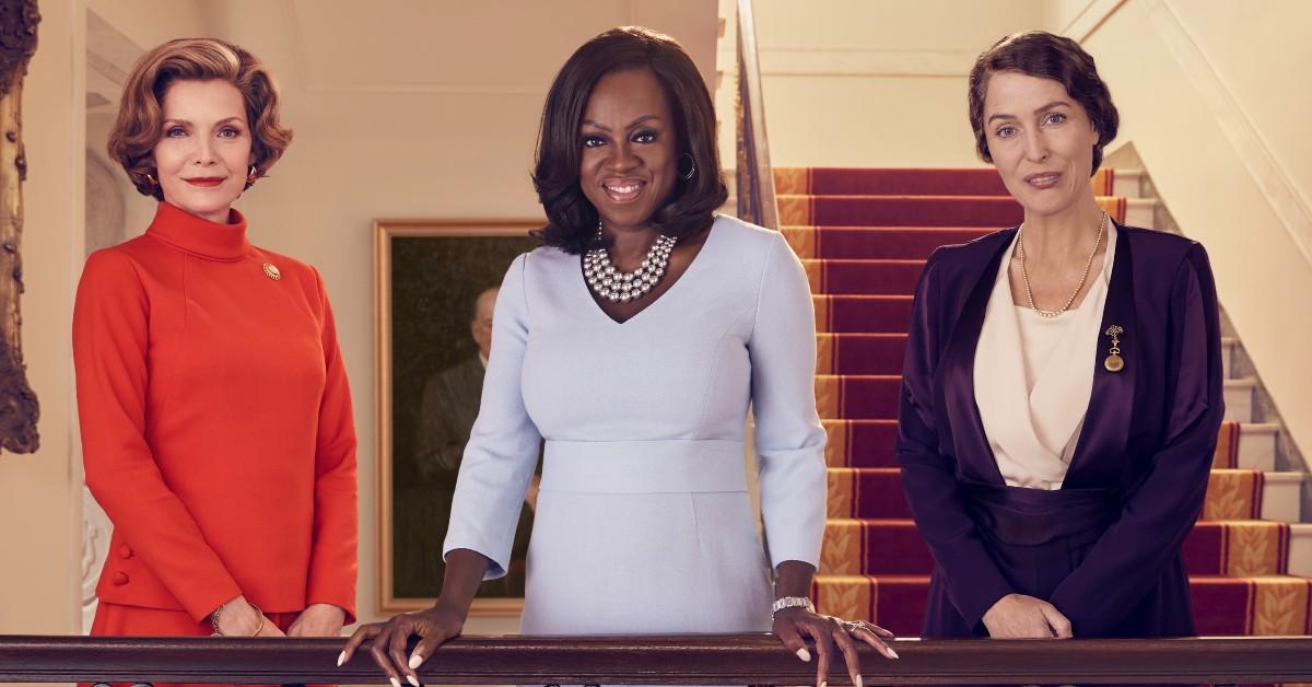 L-R): Michelle Pfeiffer as Betty Ford, Viola Davis as Michelle Obama, and Gillian Anderson as Eleanor Roosevelt 