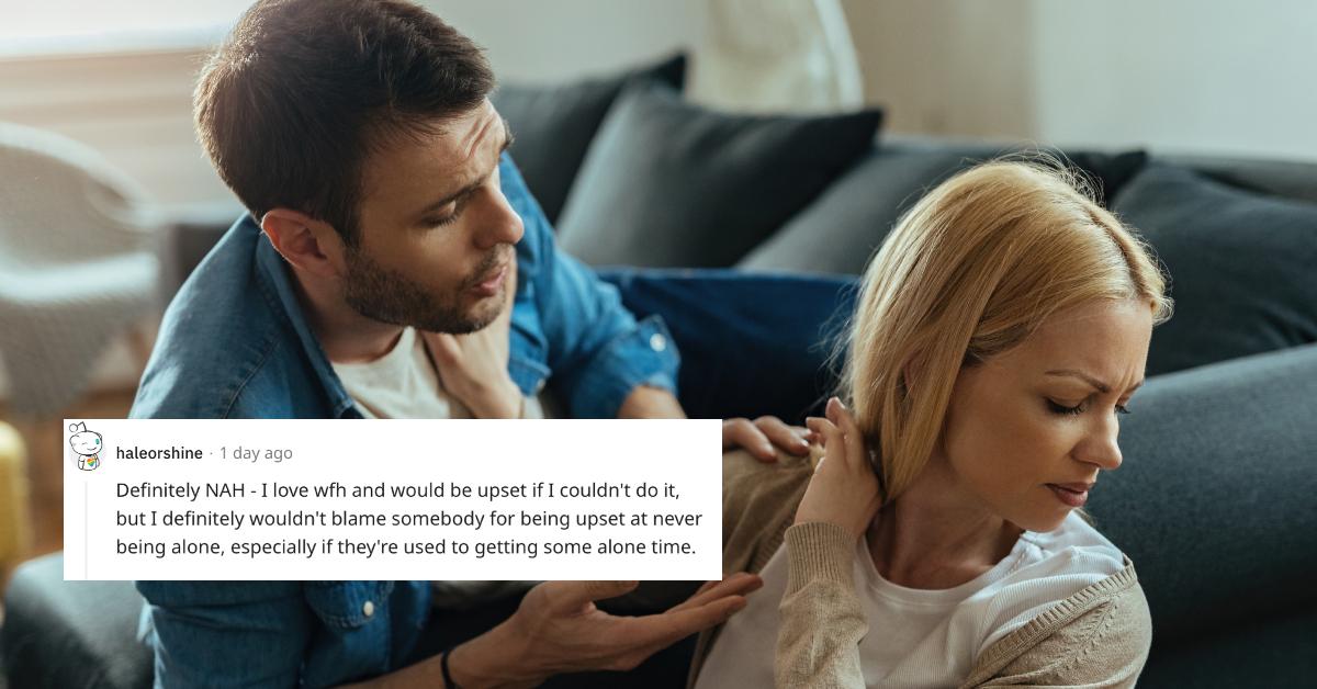 Woman Mad at Boyfriend for Intruding on Her Alone Time