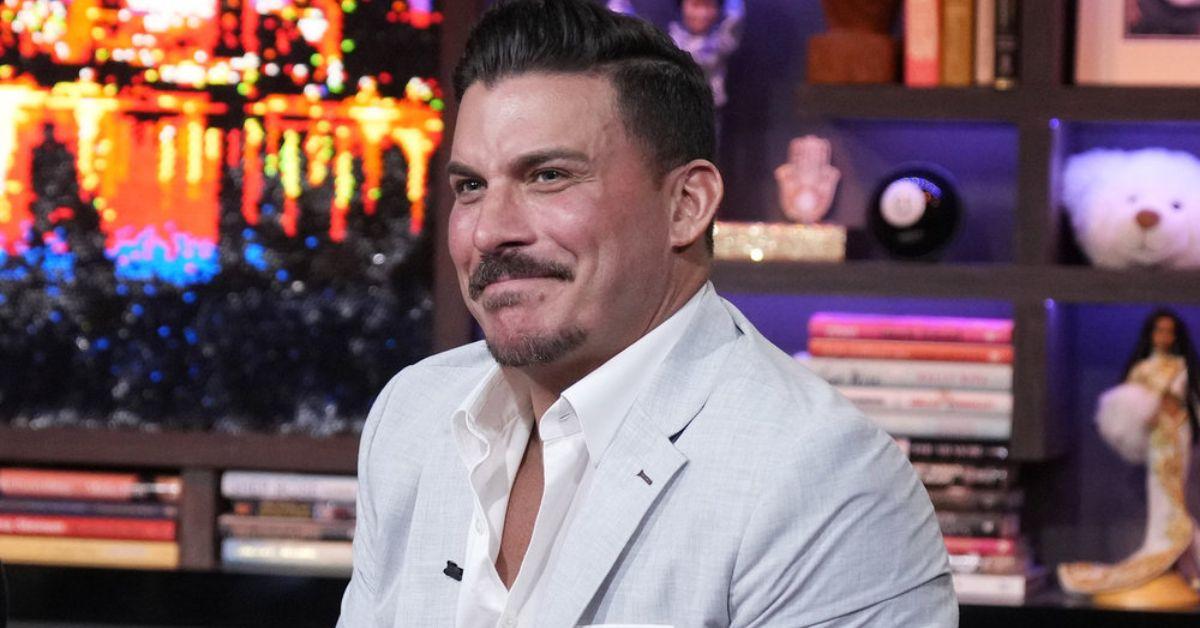 Jax Taylor seated on 'WWHL'