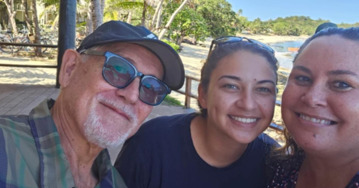 Vince Costello with family in Fiji.