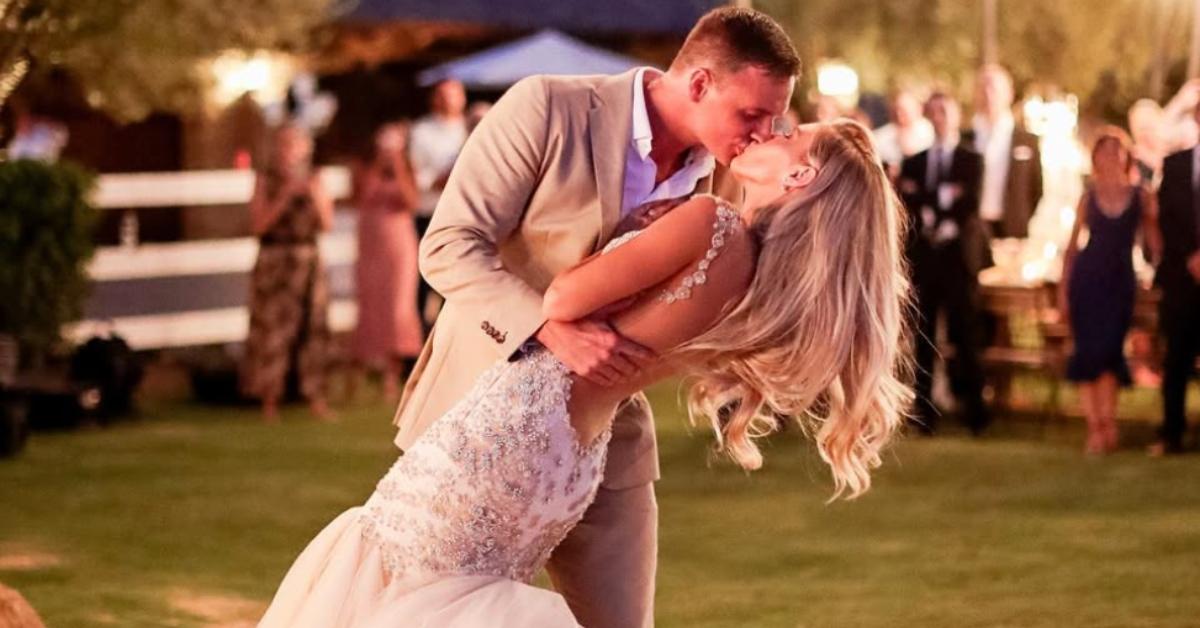 Ryan Lochte and Kayla Reid on their wedding day
