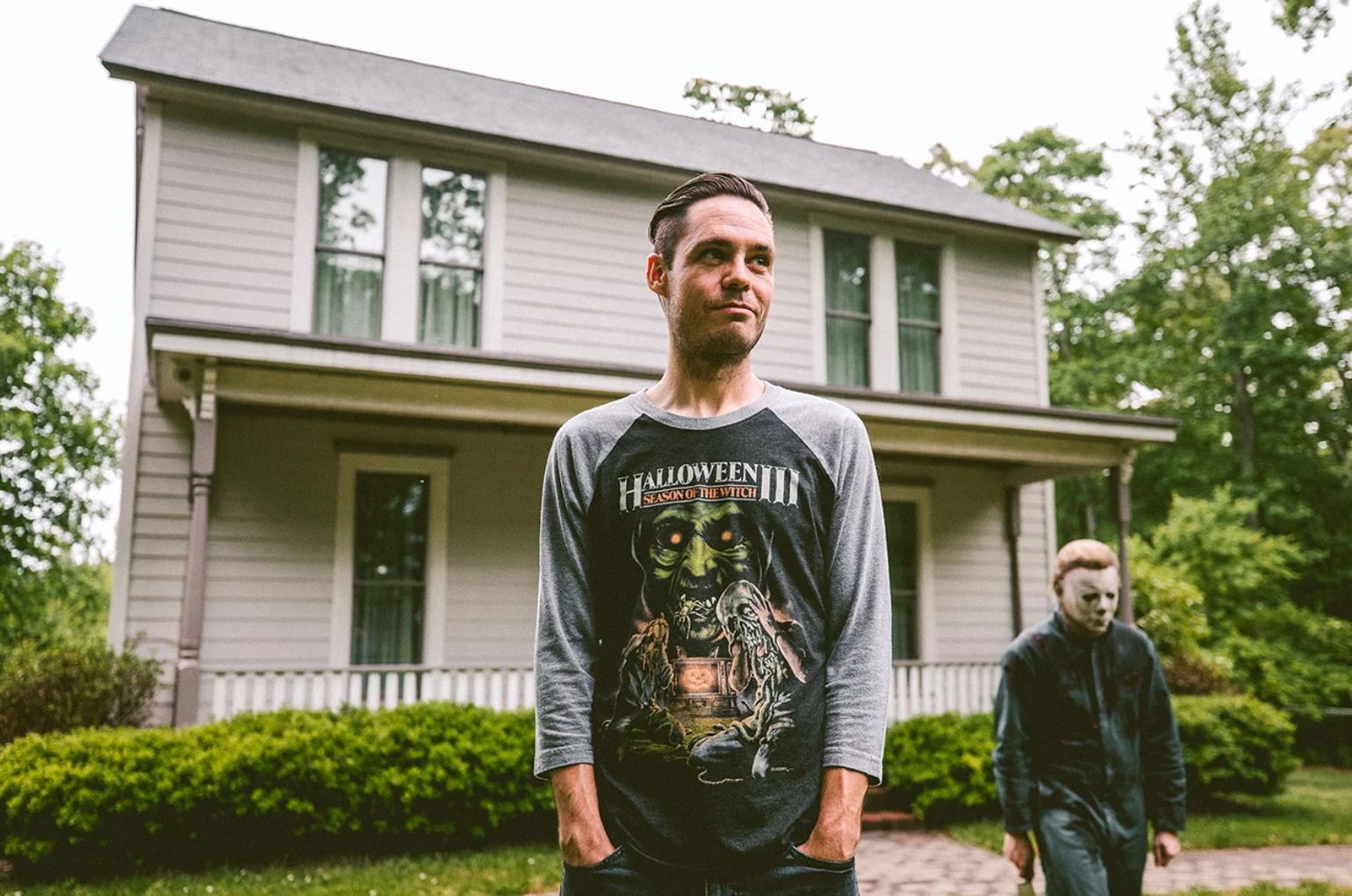 Kenny Caperton in front of The Myers House NC