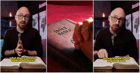 A TikToker explains what "walking in the spirit" means.