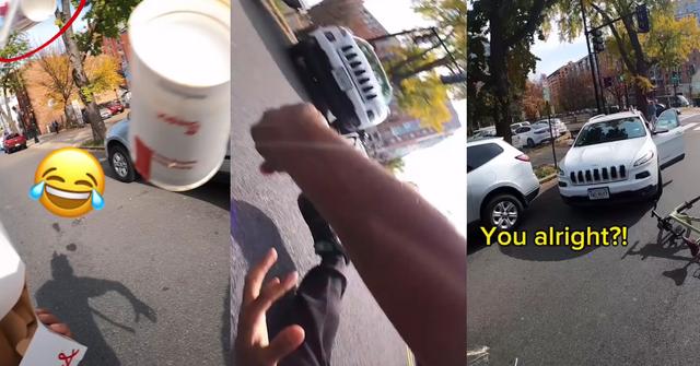 DoorDasher Gets Hit by Car, Still Completes Order