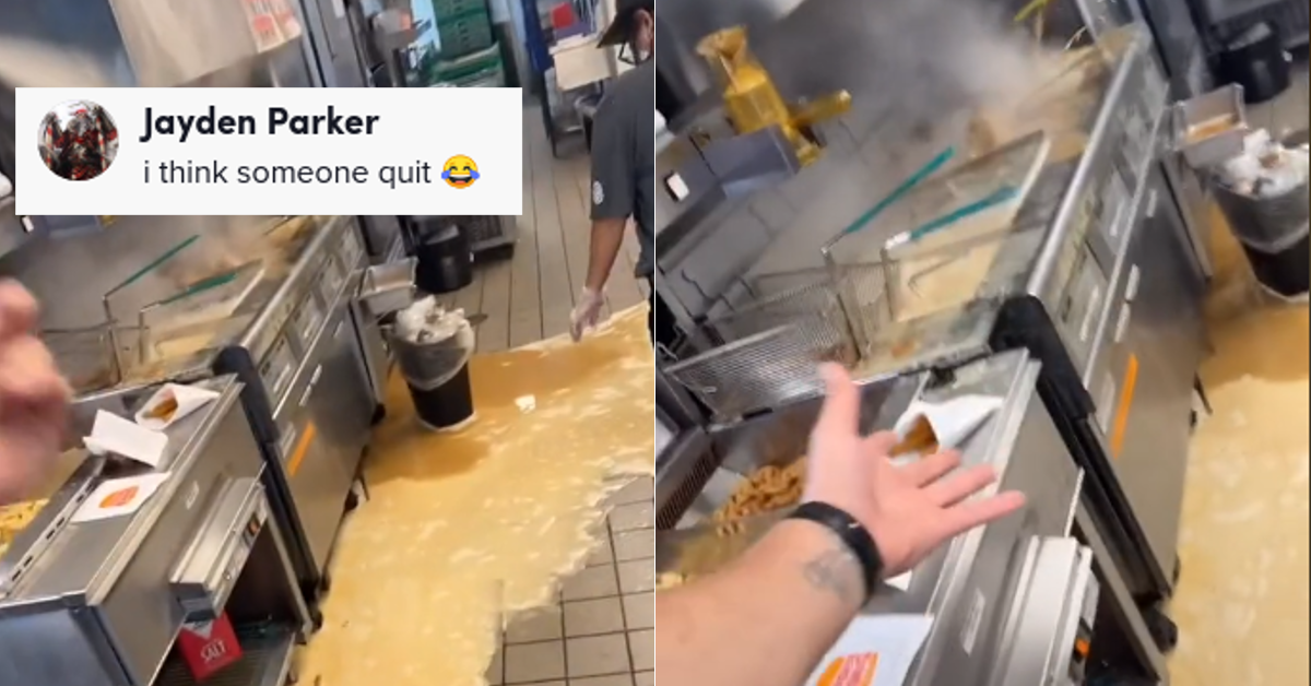 Burger King Air Fryer Spill