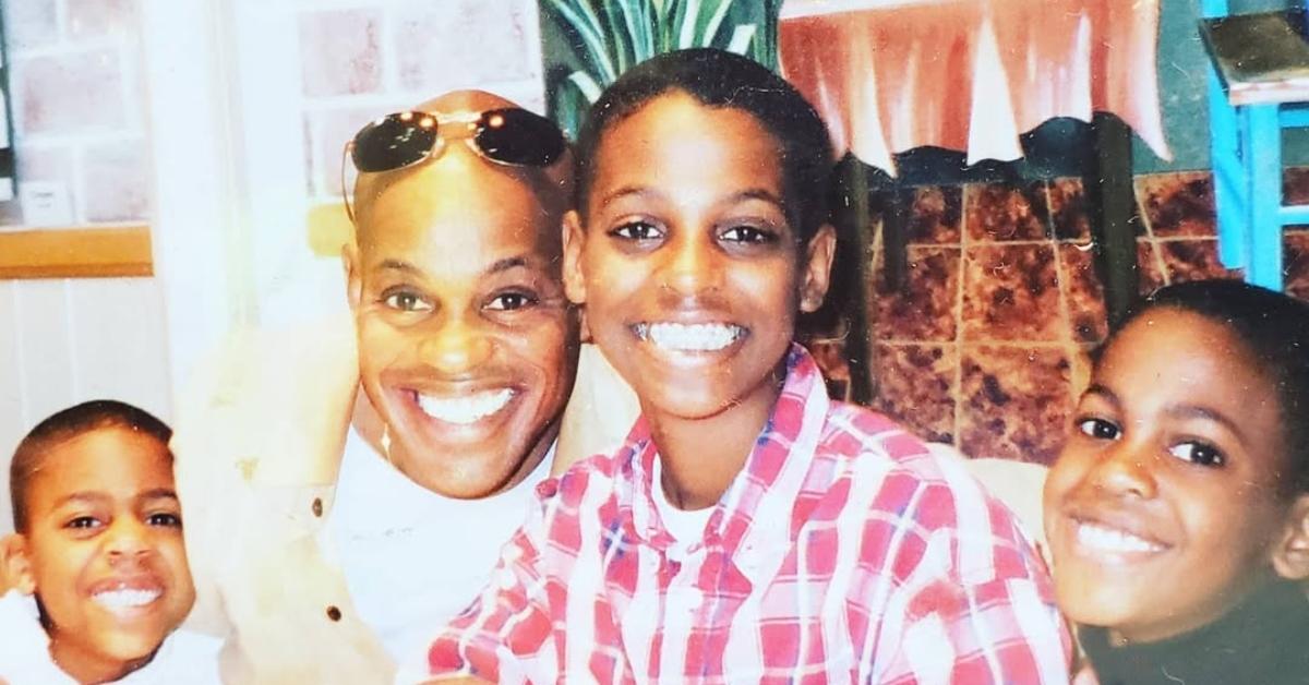 (l-r): Jubilant Sykes with his sons