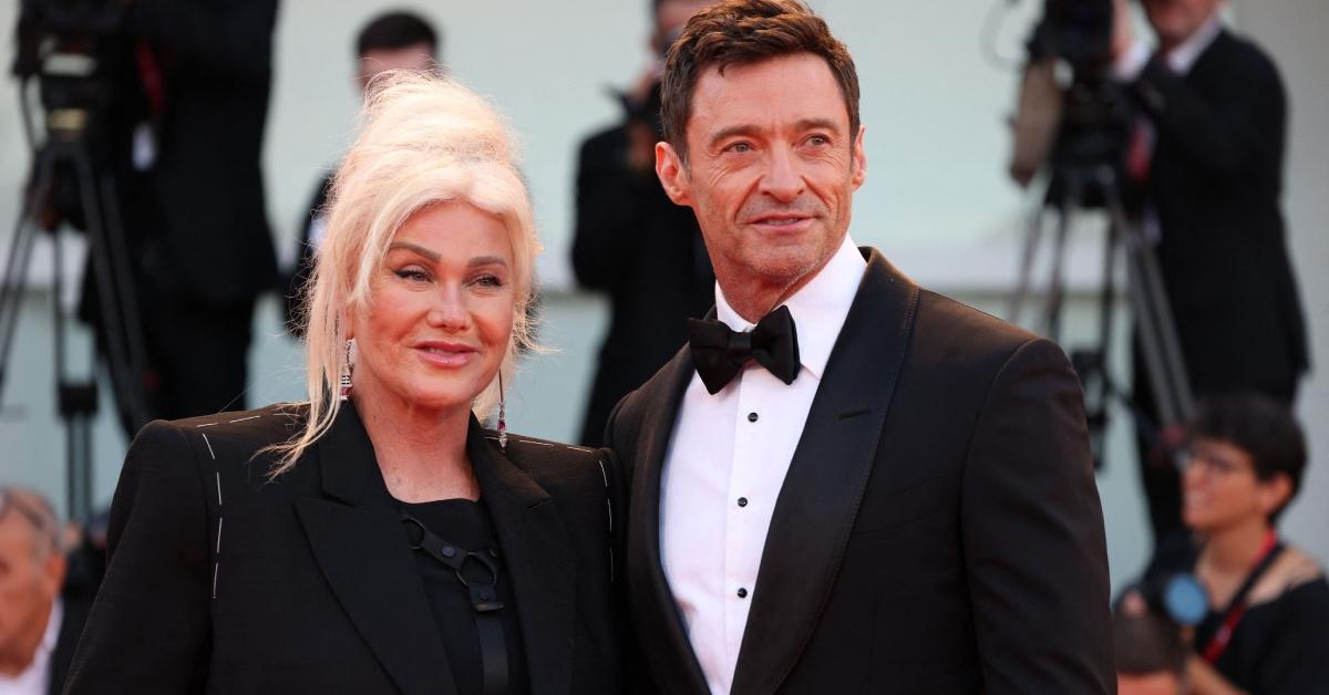 (l-r): Deborra-Lee Furness and Hugh Jackman attending a red carpet event