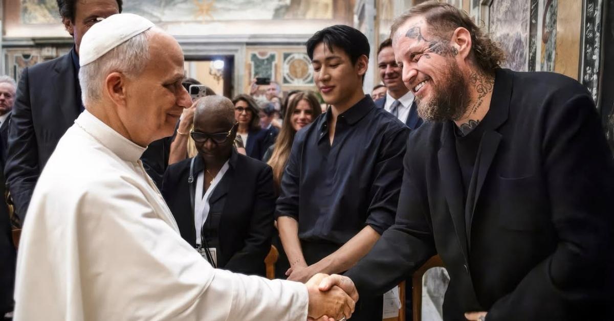 Jelly Roll meets the Pope.