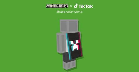 TikTok Minecraft cape