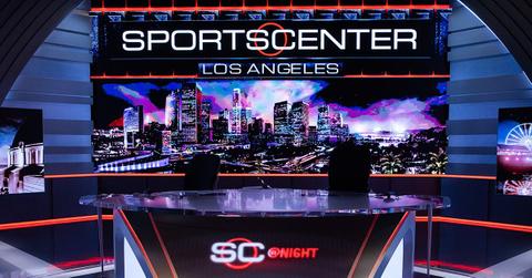 The 'Sportscenter' Los Angeles set.