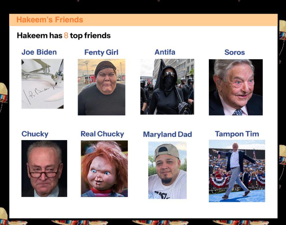 The White House spoof MySpace page that mocks Democrats over the government shutdown.