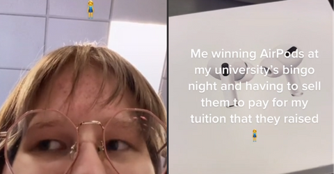 TikToker sells Airpods for tuition