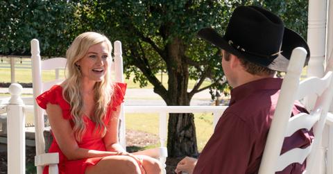 Meghan and Hunter meeting for the first time on Fox's 'Farmer Wants a Wife'