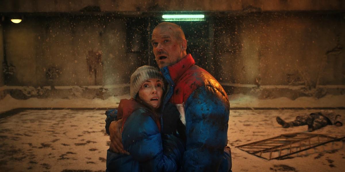 Joyce and Hopper in Russia in 'Stranger Things' Season 4