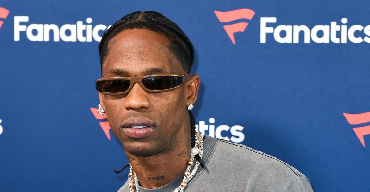 Travis Scott at the 2025 Fanatics Super Bowl Party