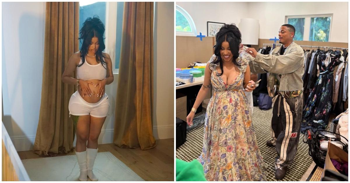 Cardi B flaunting her fourth pregnancy