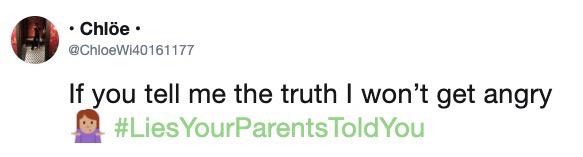 lies parents tell