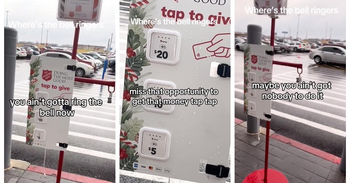 An Apple Pay station for the Salvation Army