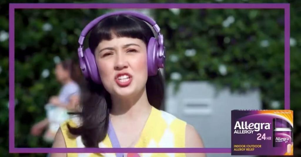 Users Call Allegra Commercial Singer "Beyond Cringey"