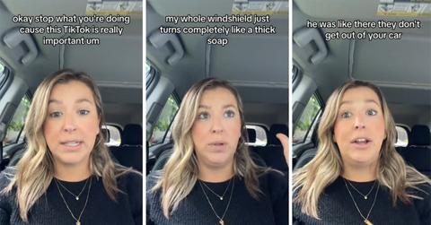 Soapy windshield scam Tiktok