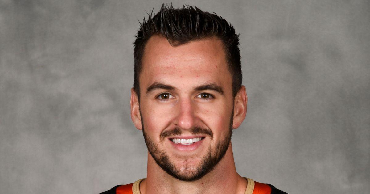 Nicolas Kerdiles of the Anaheim Ducks poses for his official headshot for the 2017-2018 season on September 14, 2017