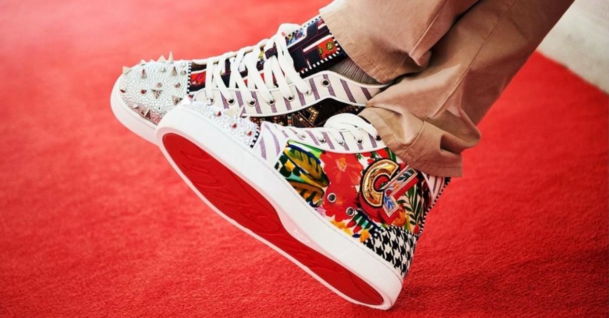 louboutin sneakers red