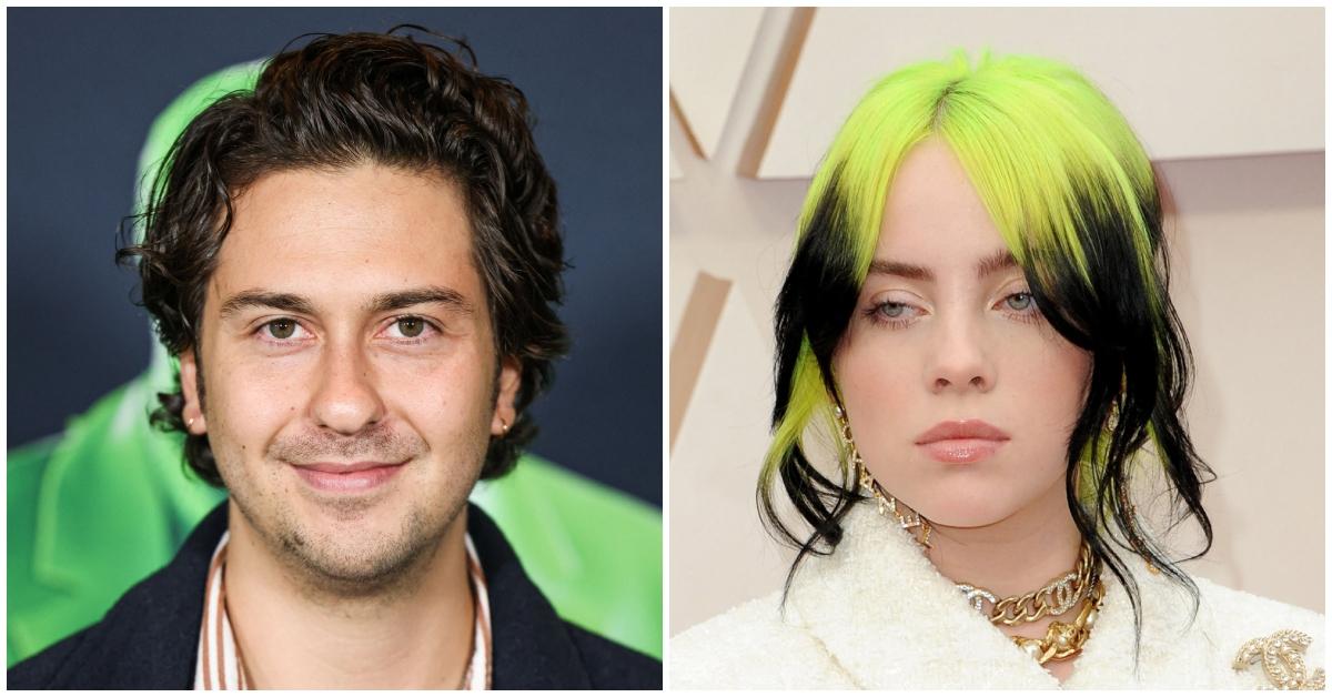 (l-r): Nat Wolff and Billie Eilish at separate events