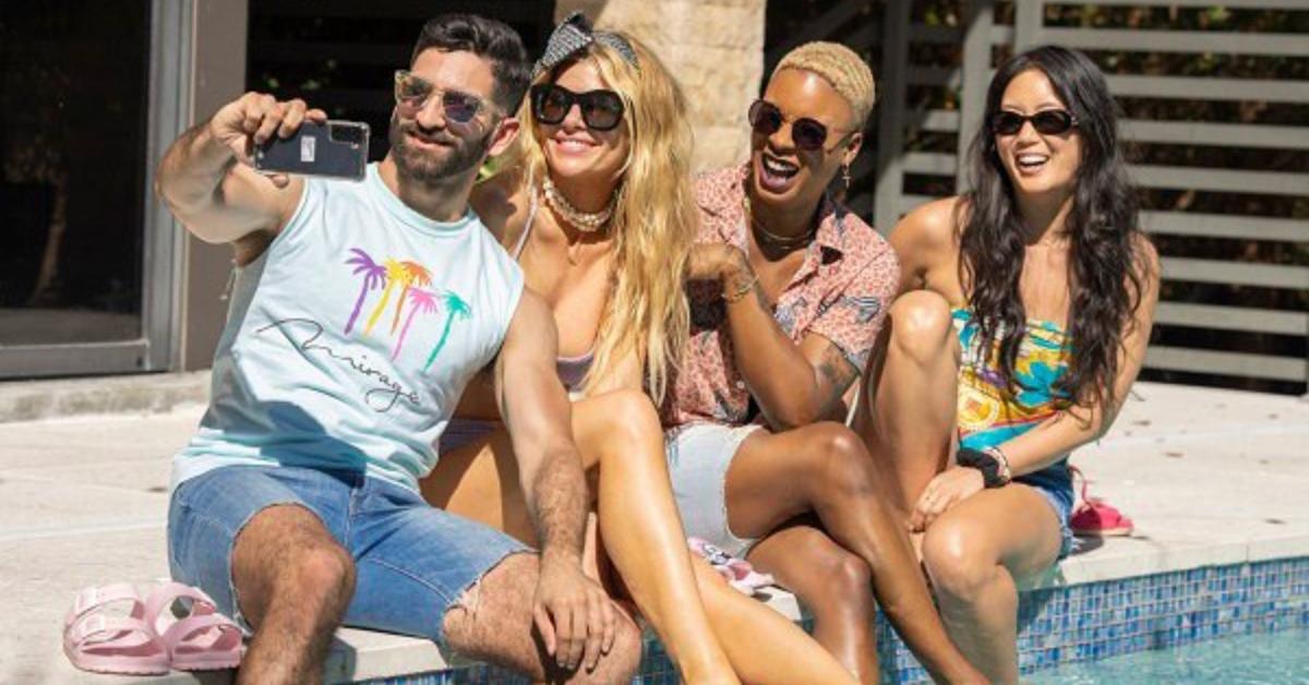 'Swiping America's Season 1 cast sits poolside